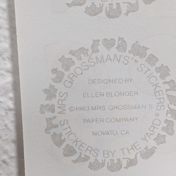 Vintage Mrs Grossman's Sports Sticker Sheet, 1983 - Picture 4 of 7